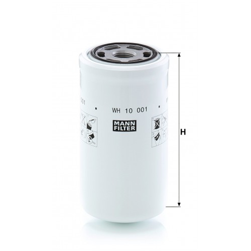 WH 10 001 - Hidrolik Şanzıman Filtresi -  MANN FILTER